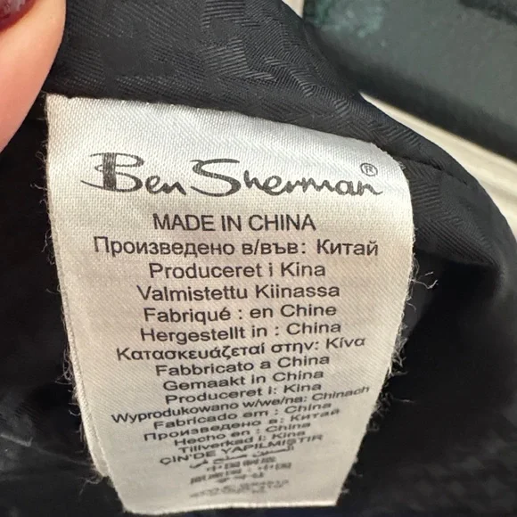 Ben Sherman Dark Blue wool coat - Picture 9 of 9